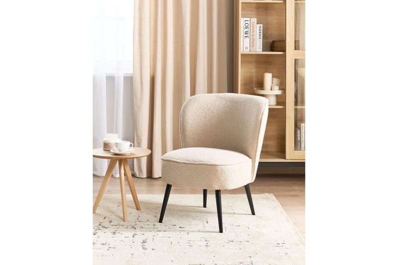 Fåtölj Voss - Beige, svart - Möbler - Vardagsrum - Fåtöljer - Fåtölj utan armstöd