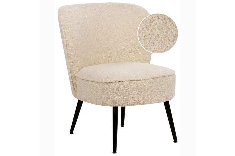 Fåtölj Voss - Beige, svart - Möbler - Vardagsrum - Fåtöljer - Fåtölj utan armstöd