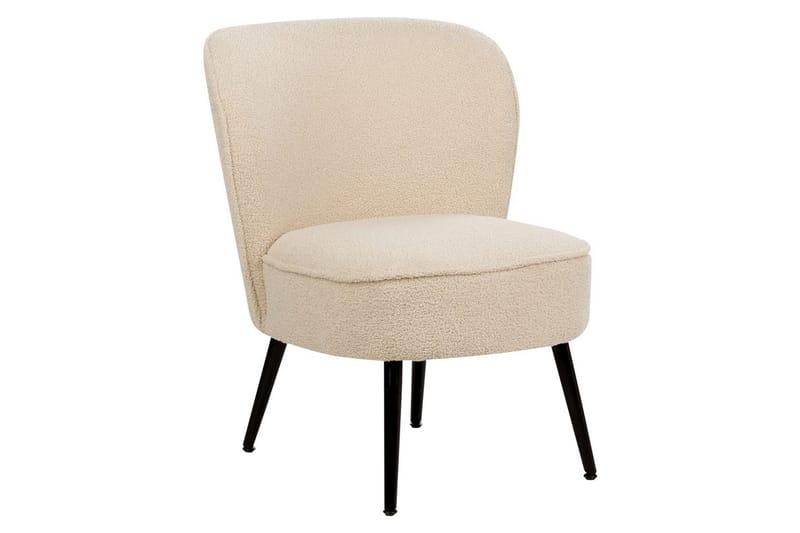Fåtölj Voss - Beige, svart - Möbler - Vardagsrum - Fåtöljer - Fåtölj utan armstöd