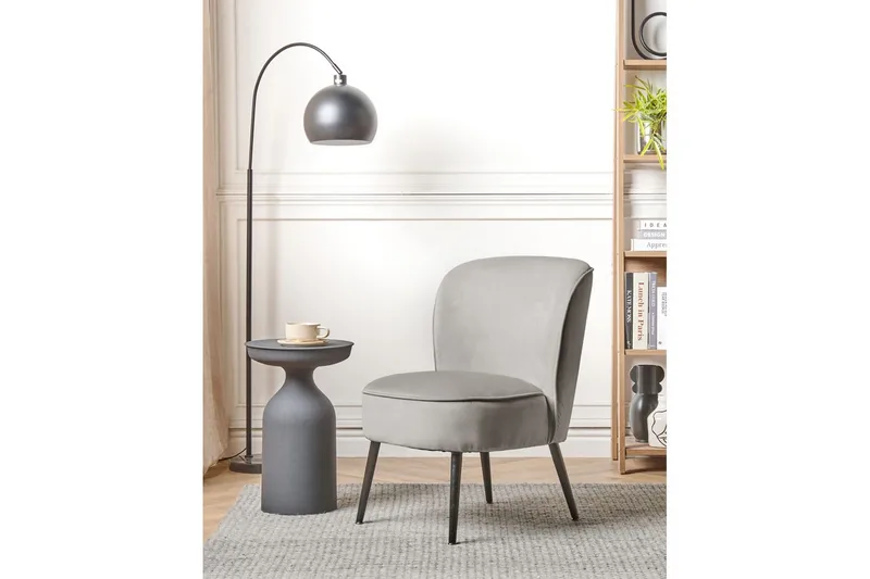 Fåtölj Voss - Grå, svart - Möbler - Vardagsrum - Fåtöljer - Fåtölj utan armstöd