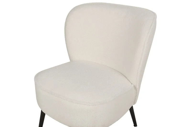 Fåtölj Voss - Vit, Svart - Möbler - Vardagsrum - Fåtöljer - Fåtölj utan armstöd