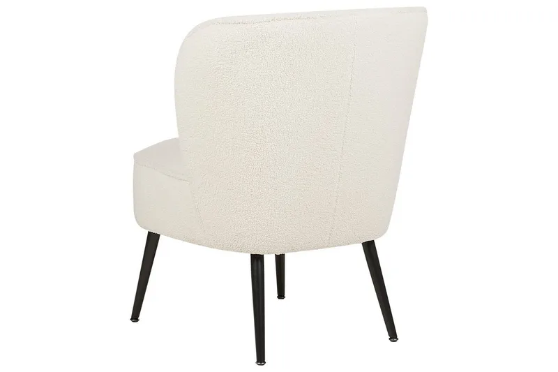 Fåtölj Voss - Vit, Svart - Möbler - Vardagsrum - Fåtöljer - Fåtölj utan armstöd