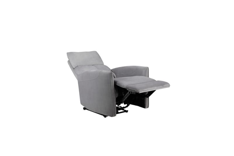 Fåtölj Pineto Grå, Sammet/Metall/Trä - Grå, Sammet/Metall/Trä - Möbler - Vardagsrum - Fåtöljer - Biofåtöljer & reclinerfåtöljer