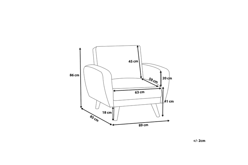 Florli Fåtölj - Svart - Möbler - Vardagsrum - Fåtöljer
