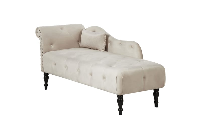Frostorp Schäslong 152 cm - Beige/Svart - Möbler - Vardagsrum - Fåtöljer - Schäslongfåtöljer & divanfåtöljer