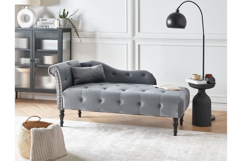 Frostorp Schäslong 152 cm - Svart/Grå - Möbler - Vardagsrum - Fåtöljer - Schäslongfåtöljer & divanfåtöljer