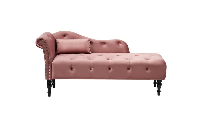 Frostorp Schäslong 152 cm - Svart/Rosa - Möbler - Vardagsrum - Fåtöljer - Schäslongfåtöljer & divanfåtöljer