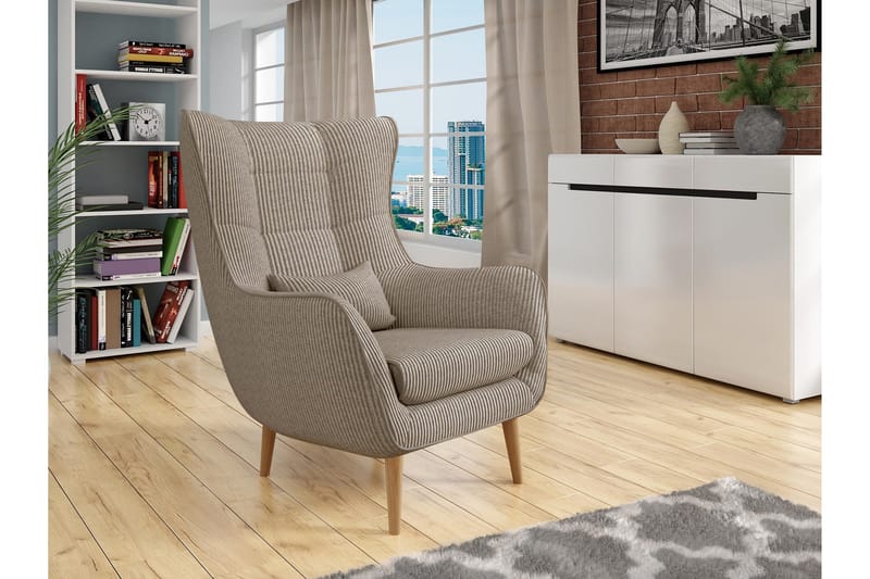 Gabi Fåtölj - Beige - M öbler - Vardagsrum - Fåtöljer - Öronlappsfåtölj
