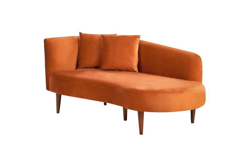 Gabriell Schäslong 168 cm Vänster - Orange - Möbler - Vardagsrum - Fåtöljer - Schäslongfåtöljer & divanfåtöljer