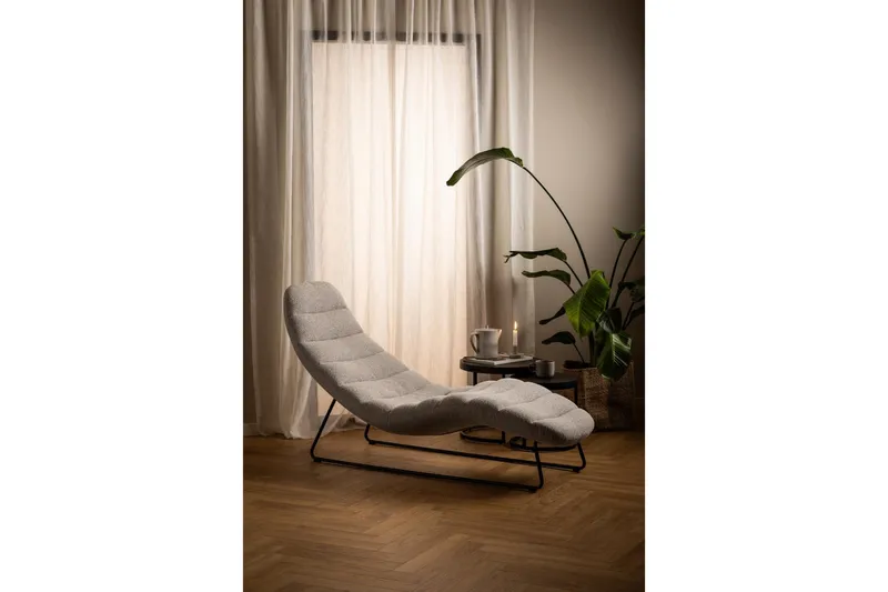 Greenmont Schäslong 63 cm - Beige - Möbler - Vardagsrum - Fåtöljer - Schäslongfåtöljer & divanfåtöljer