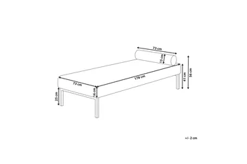 Hagerso Schäslong 178 cm - Svart/Vit - Möbler - Sovrum - Dagbäddar