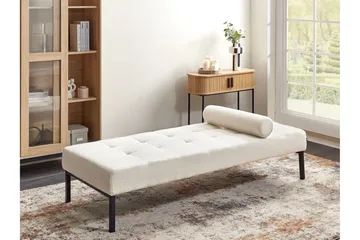 Hagerso Schäslong 178 cm - Svart/Vit - Möbler - Sovrum - Dagbäddar