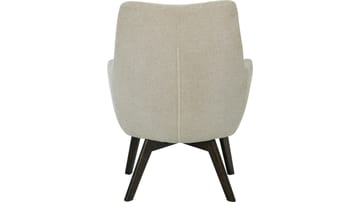 Halren Fåtölj med Fotpall i Tyg - Beige - Möbler - Vardagsrum - Fåtöljer - Fåtölj med fotpall