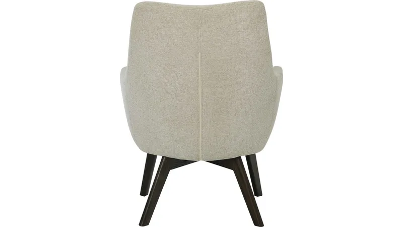 Halren Fåtölj med Fotpall i Tyg - Beige - Möbler - Vardagsrum - Fåtöljer - Fåtölj med fotpall