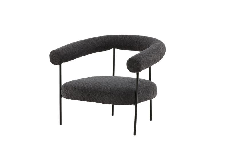 Hökåsen x Josefin Lustig Fåtölj, Svart/Mörkgrå