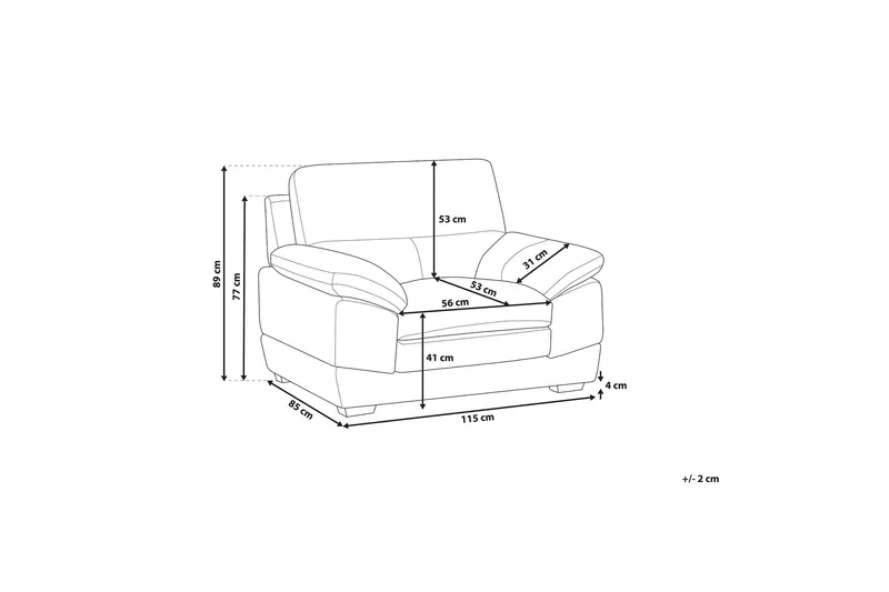 Horten Fåtölj - Brun - Möbler - Vardagsrum - Fåtöljer