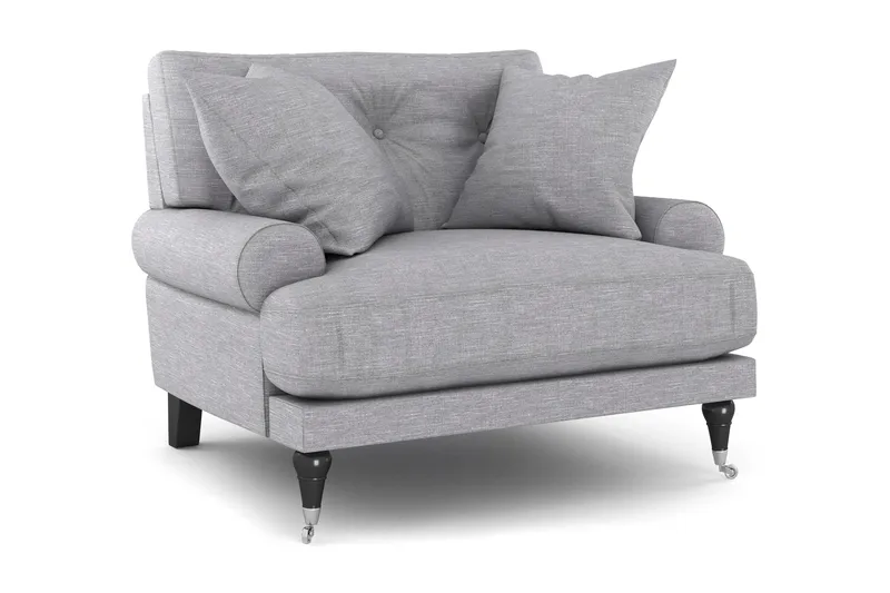 Andrew Fåtölj - Ljusgrå/Krom - Möbler - Vardagsrum - Fåtöljer - Howard fåtölj