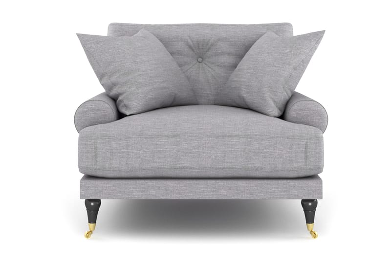 Andrew Fåtölj - Ljusgrå/Mässing - Möbler - Vardagsrum - Fåtöljer - Howard fåtölj