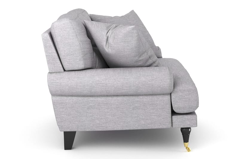 Andrew Fåtölj - Ljusgrå/Mässing - Möbler - Vardagsrum - Fåtöljer - Howard fåtölj