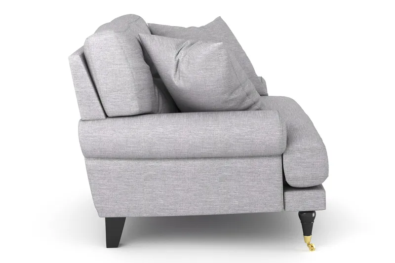 Andrew Fåtölj - Ljusgrå/Mässing - Möbler - Vardagsrum - Fåtöljer - Howard fåtölj