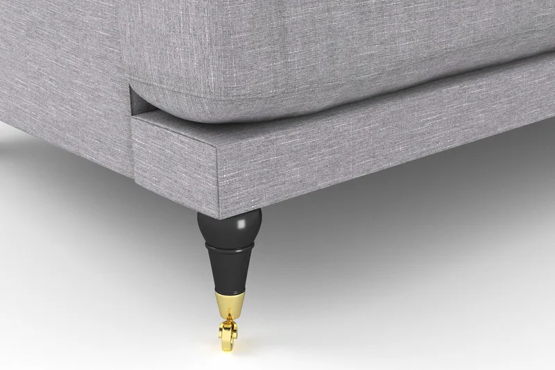 Andrew Fåtölj - Ljusgrå/Mässing - Möbler - Vardagsrum - Fåtöljer - Howard fåtölj