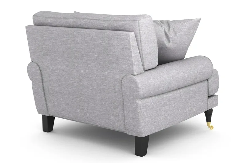 Andrew Fåtölj - Ljusgrå/Mässing - Möbler - Vardagsrum - Fåtöljer - Howard fåtölj