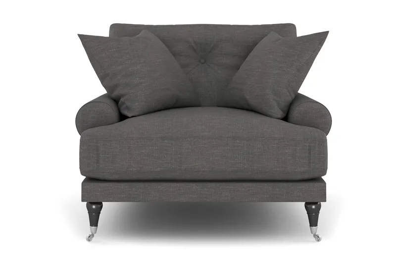 Andrew Fåtölj - Mörkgrå/Krom - Möbler - Vardagsrum - Fåtöljer - Howard fåtölj