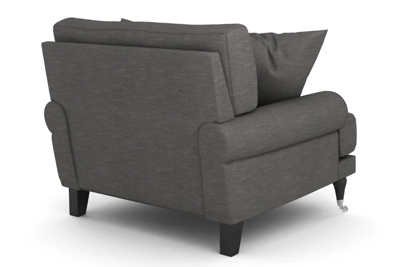 Andrew Fåtölj - Mörkgrå/Krom - Möbler - Vardagsrum - Fåtöljer - Howard fåtölj