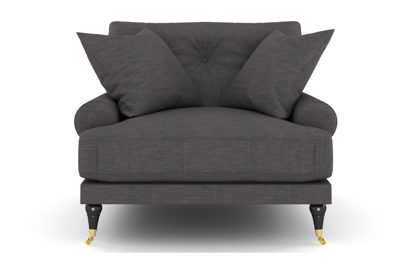 Andrew Fåtölj - Mörkgrå/Mässing - Möbler - Vardagsrum - Fåtöljer - Howard fåtölj