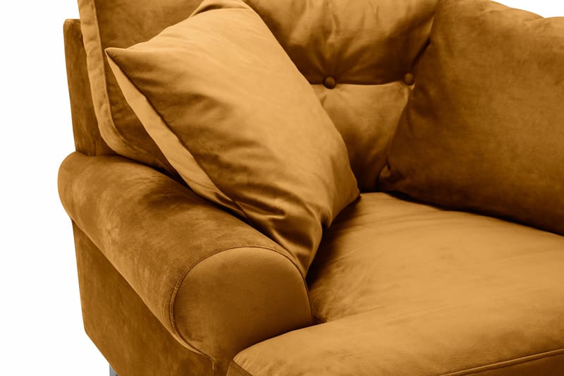 Andrew Sammetsfåtölj - Amber/Mässing - Möbler - Vardagsrum - Fåtöljer - Sammetsfåtölj