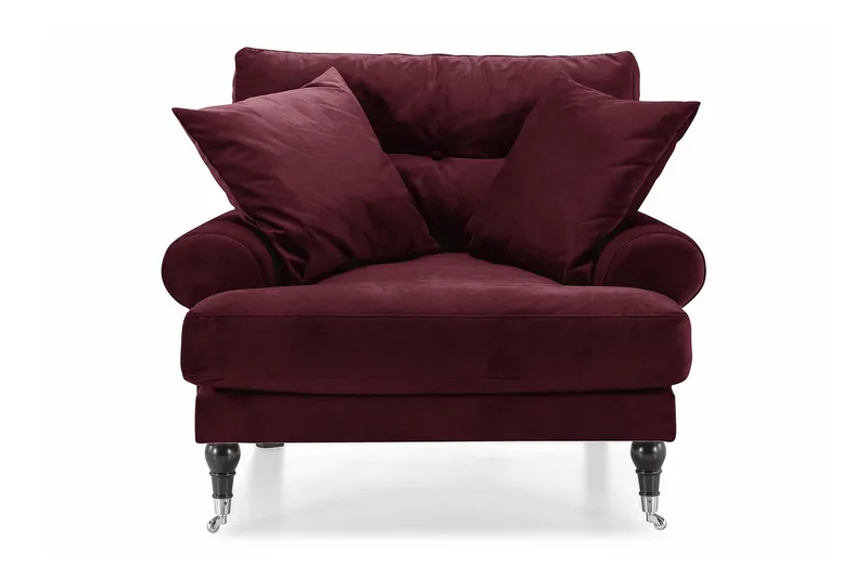 Andrew Sammetsfåtölj - Lila/Krom - Möbler - Vardagsrum - Fåtöljer - Sammetsfåtölj