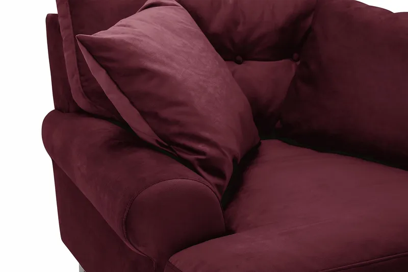 Andrew Sammetsfåtölj - Lila/Krom - Möbler - Vardagsrum - Fåtöljer - Sammetsfåtölj