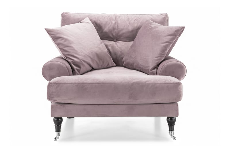 Andrew Sammetsfåtölj - Lila/Krom - Möbler - Vardagsrum - Fåtöljer - Sammetsfåtölj