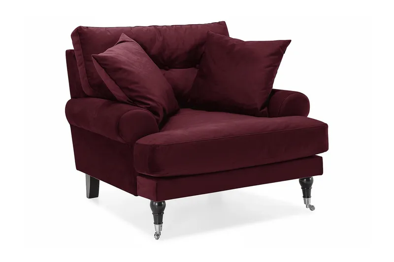 Andrew Sammetsfåtölj, Lila/Krom