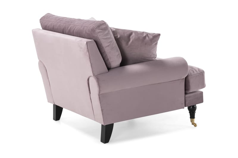 Andrew Sammetsfåtölj - Lila/Mässing - Möbler - Vardagsrum - Fåtöljer - Sammetsfåtölj