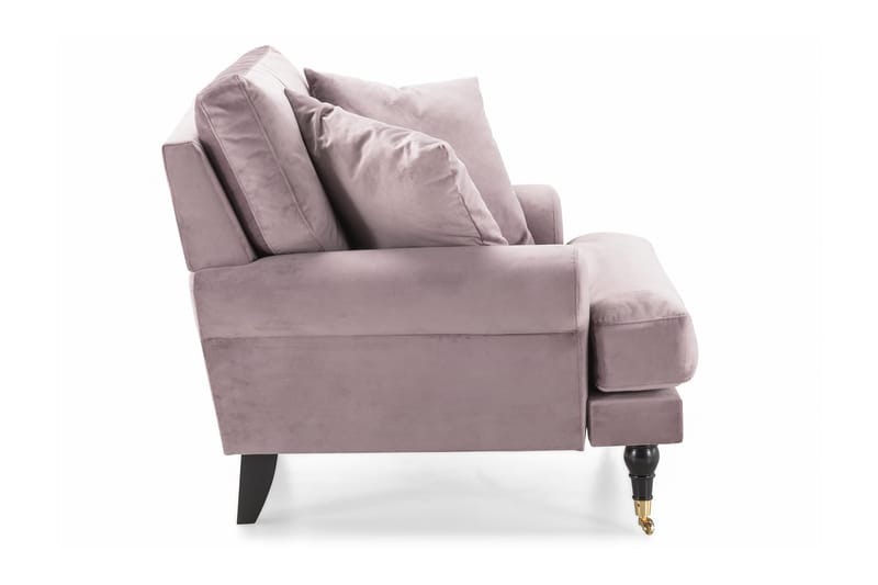Andrew Sammetsfåtölj - Lila/Mässing - Möbler - Vardagsrum - Fåtöljer - Sammetsfåtölj