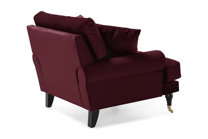 Andrew Sammetsfåtölj - Lila/Mässing - Möbler - Vardagsrum - Fåtöljer - Sammetsfåtölj