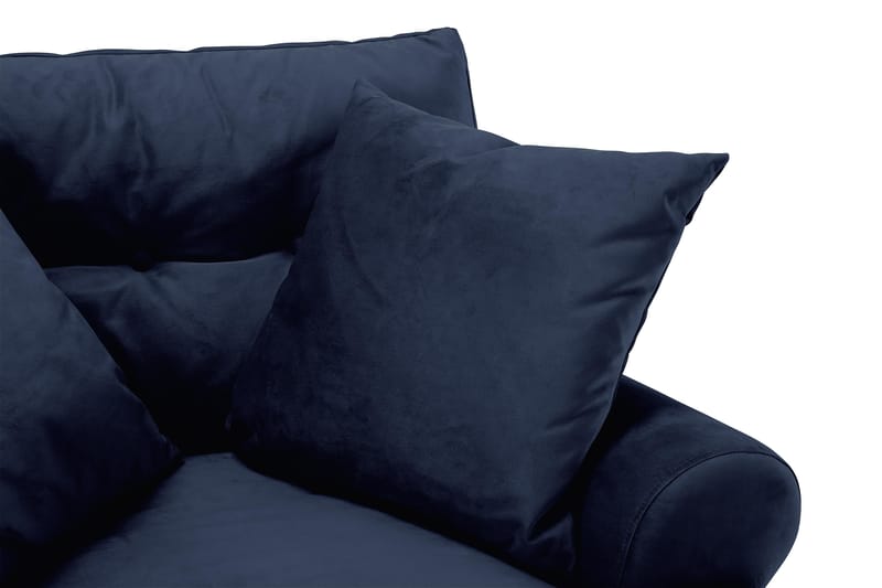 Andrew Sammetsfåtölj - Midnattsblå/Krom - Möbler - Vardagsrum - Fåtöljer - Sammetsfåtölj