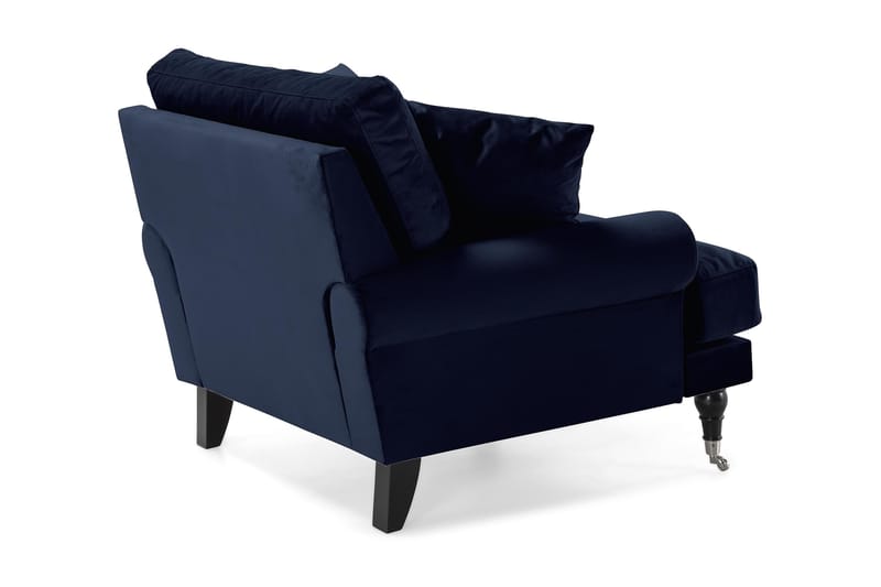 Andrew Sammetsfåtölj - Midnattsblå/Krom - Möbler - Vardagsrum - Fåtöljer - Sammetsfåtölj