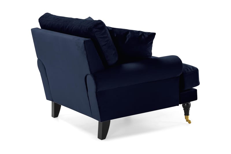Andrew Sammetsfåtölj - Midnattsblå/Mässing - Möbler - Vardagsrum - Fåtöljer - Sammetsfåtölj