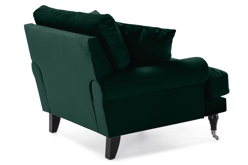 Andrew Sammetsfåtölj - Mörkgrön/Krom - Möbler - Vardagsrum - Fåtöljer - Sammetsfåtölj