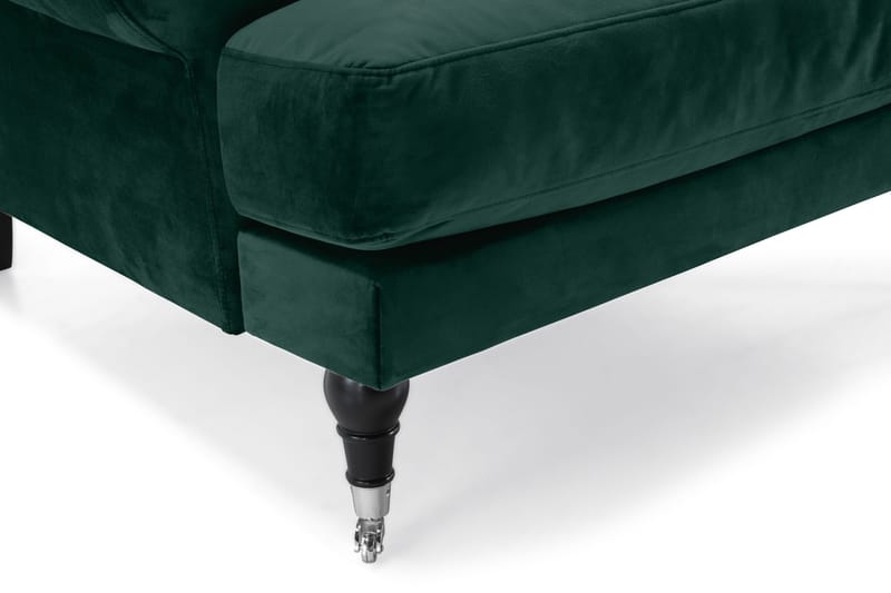 Andrew Sammetsfåtölj - Mörkgrön/Krom - Möbler - Vardagsrum - Fåtöljer - Sammetsfåtölj