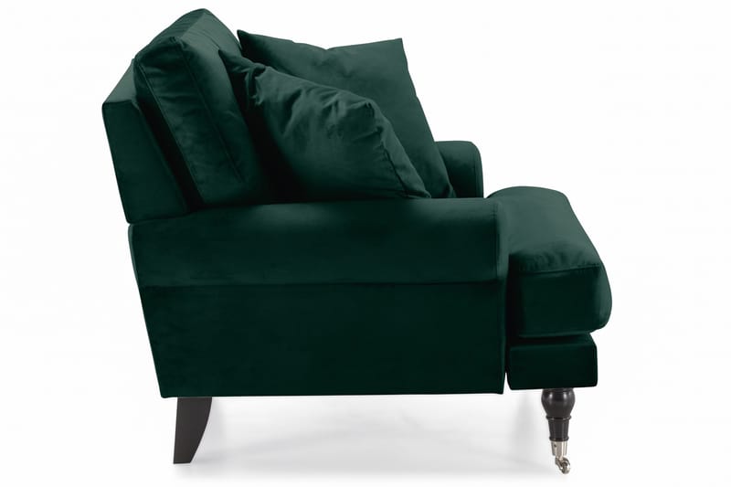Andrew Sammetsfåtölj - Mörkgrön/Krom - Möbler - Vardagsrum - Fåtöljer - Sammetsfåtölj