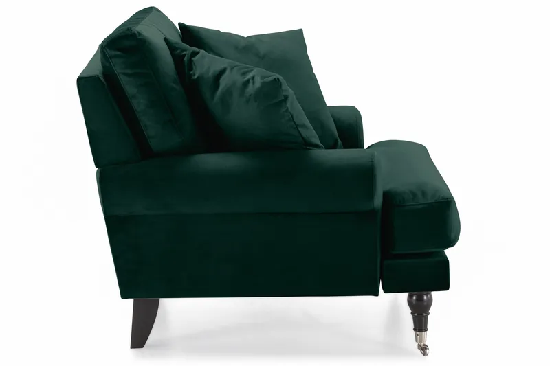 Andrew Sammetsfåtölj - Mörkgrön/Krom - Möbler - Vardagsrum - Fåtöljer - Sammetsfåtölj