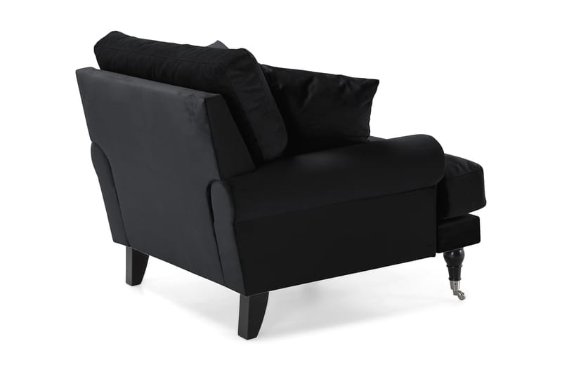 Andrew Sammetsfåtölj - Svart/Krom - Möbler - Vardagsrum - Fåtöljer - Sammetsfåtölj