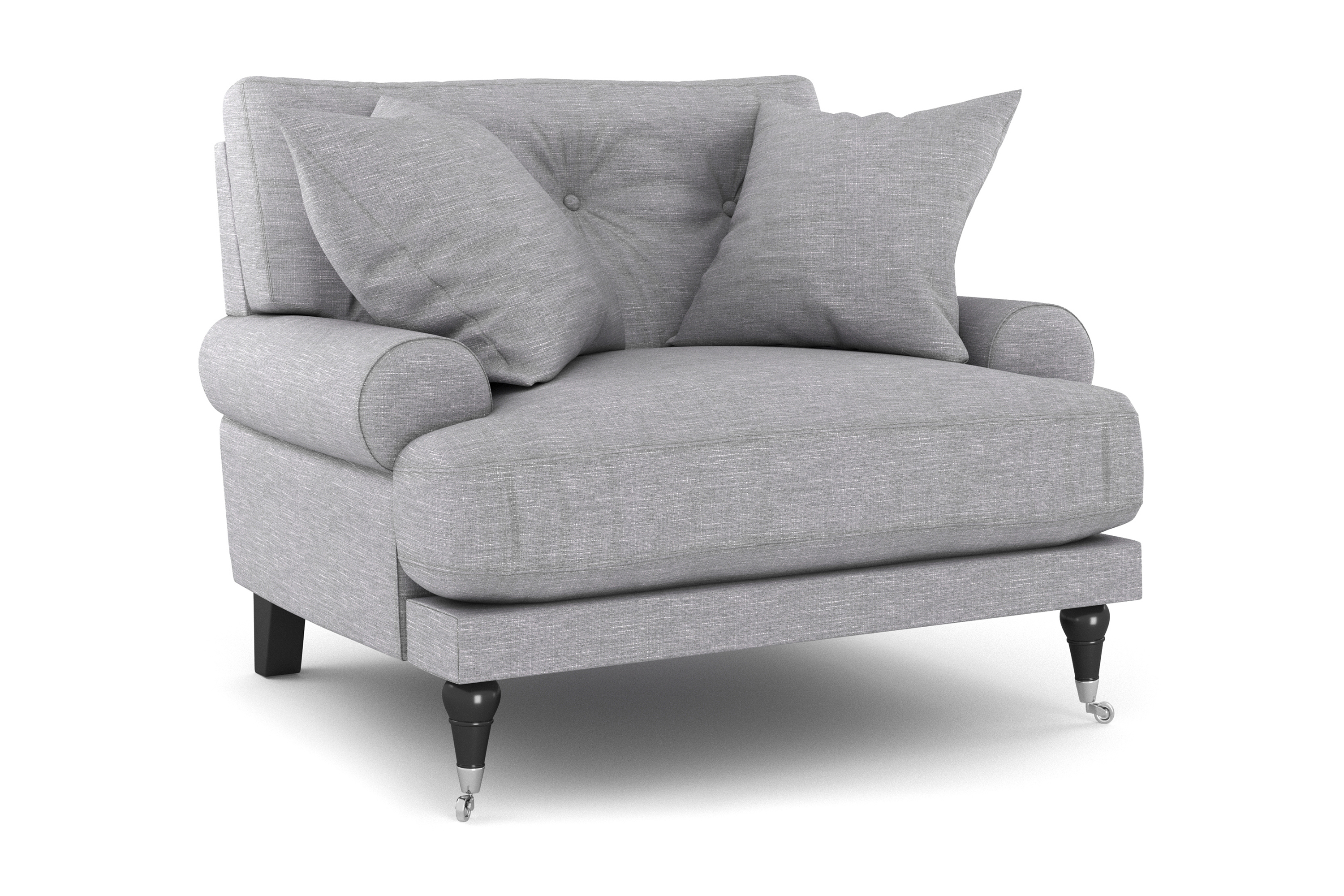 anthony fåtölj ljusgrå/krom -