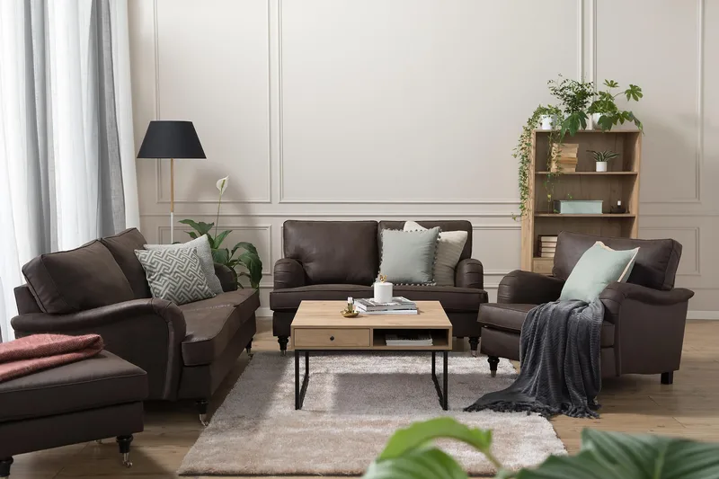 Howard Classic Fåtölj Konstläder - Vintage Brun - Möbler - Vardagsrum - Fåtöljer - Howard fåtölj