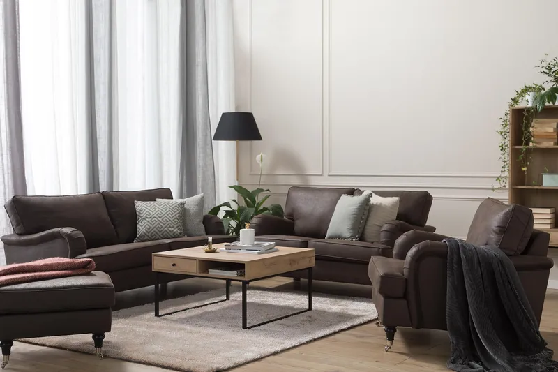 Howard Classic Fåtölj Konstläder - Vintage Brun - Möbler - Vardagsrum - Fåtöljer - Howard fåtölj