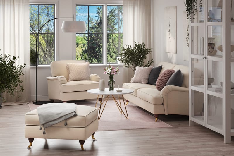 Howard Lyx Fåtölj 92 cm - Beige - Möbler - Vardagsrum - Fåtöljer - Howard fåtölj