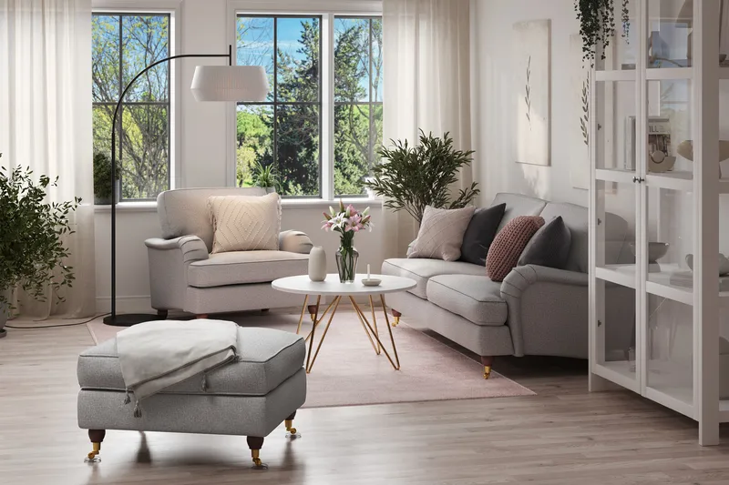 Howard Lyx Fåtölj - Grå - Möbler - Vardagsrum - Fåtöljer - Howard fåtölj